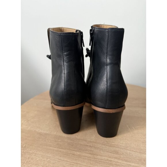 MM6 by Maison Martin Margiela Paris Black Ankle Boots With Black Chain Size 39 - Picture 3 of 6